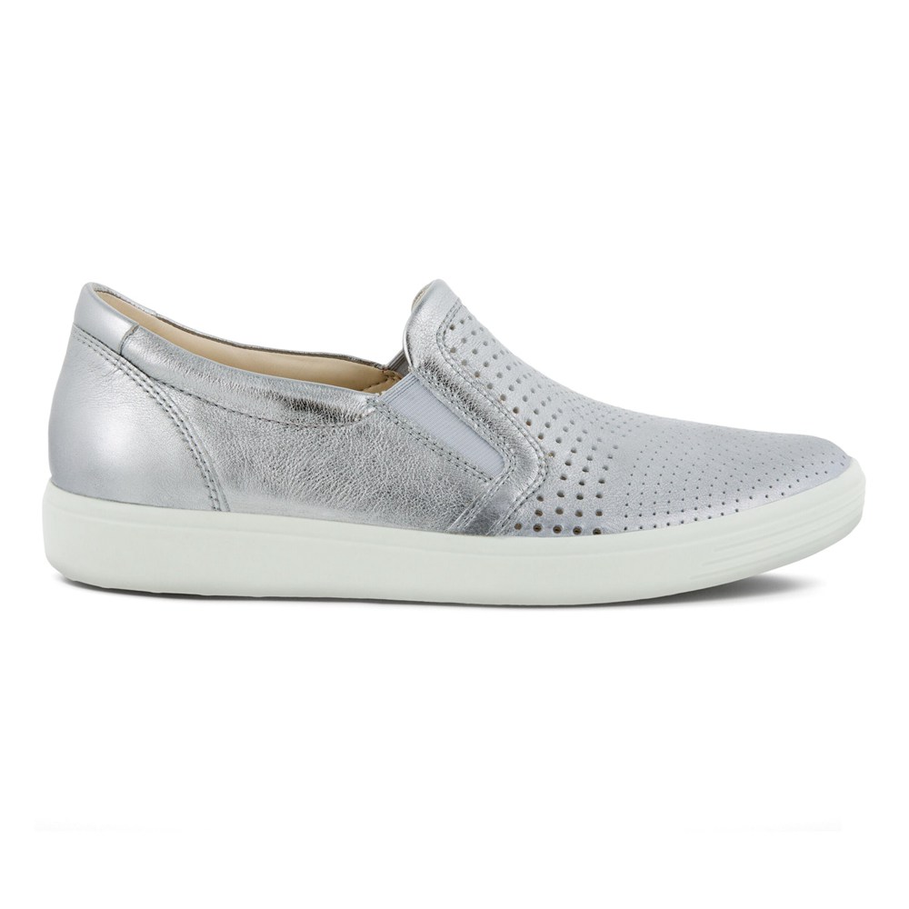 Slip On Mujer - ECCO Soft 7 - Plateados - ENT794813